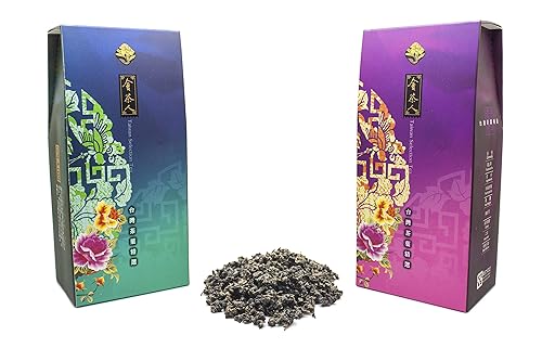 Miniatura 3 de Juego de hojas de té sueltas premium Dong Ding Oolong - 2 hojas sueltas de 5.29 oz Taiwán Oolong, hojas sueltas orgánicas seleccionadas a mano