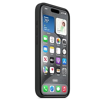 SÜTIシリコン製 iPhon15PRO用ケース 黒 MagSafe対応iPhone 15 Proシリコーンケース - ブラック - Apple