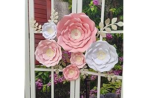 Mybbshower 3D Paper Flowers Nursery Decoration