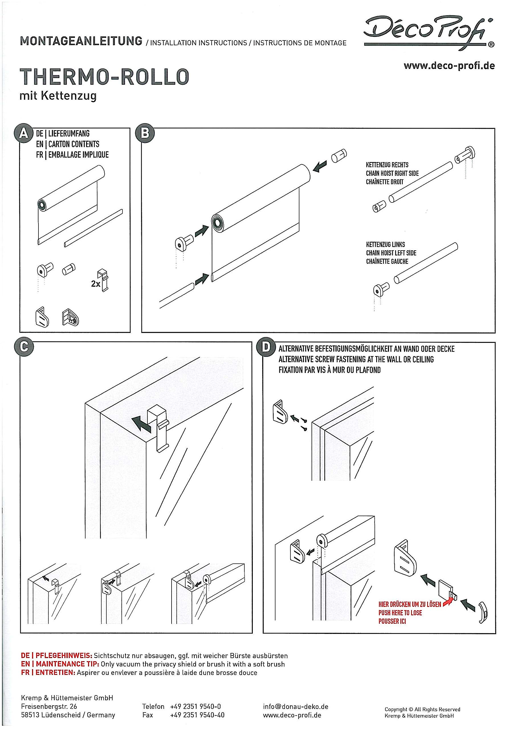 DécoProfi Thermorollo für Fenster ohne Bohren 135 x 160 cm I Sonnenschutz Rollo innen für Hitzeschutz mit Klemmträger I Thermo Rollo/Sonnenrollo für Innen