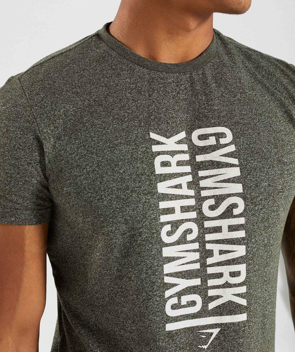 Amazon.co.jp: GymShark ジムシャーク STATEMENT Tシャツ ウッド