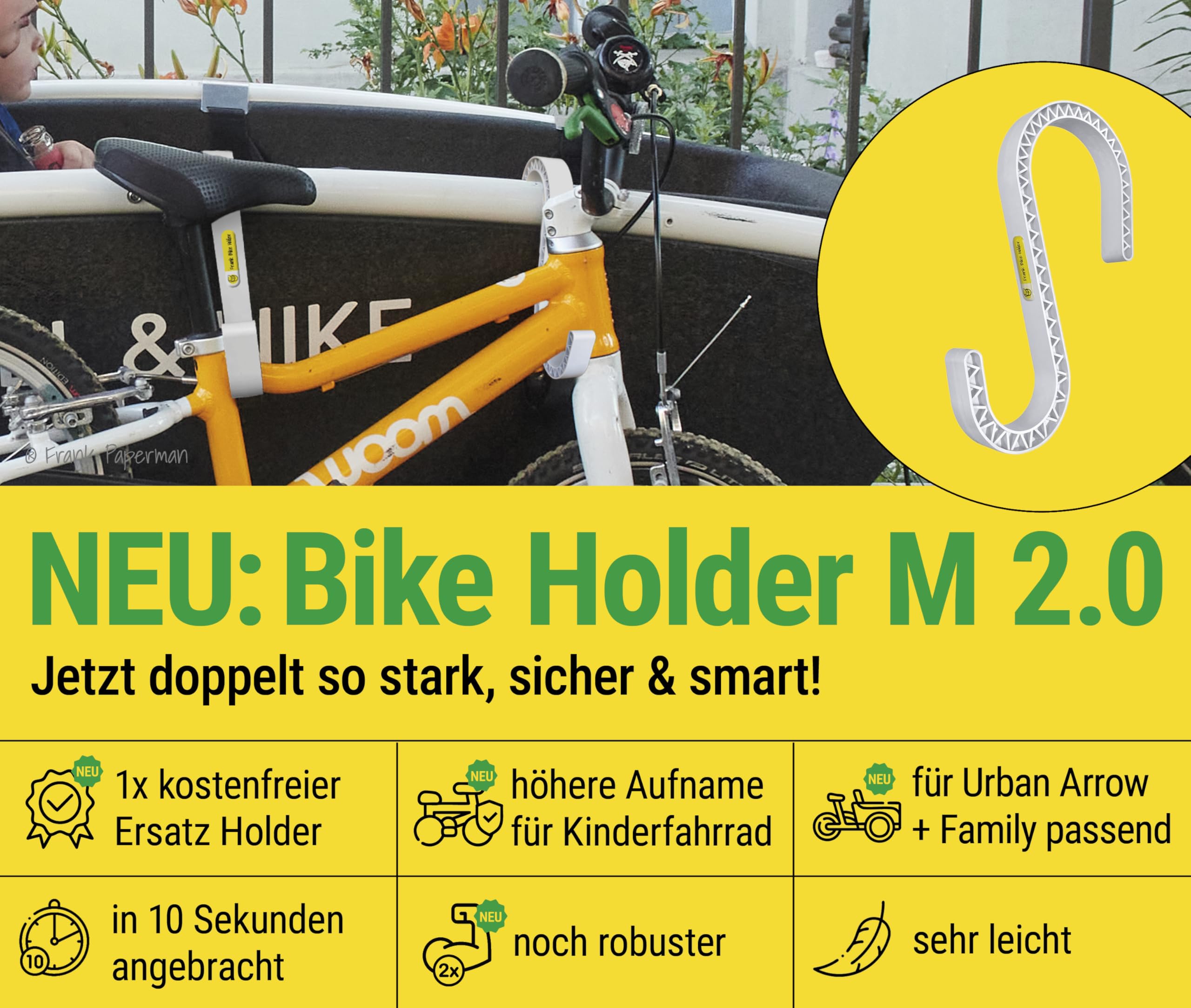 FBH | DE | rower | uchwyt M | 2 sztuki | wersja 2