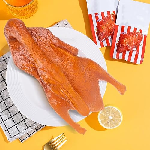 Miniatura 6 de LOGOFUN Pato asado artificial modelo falso pato de Pekín simulación exhibición de alimentos fotografía accesorios decoración