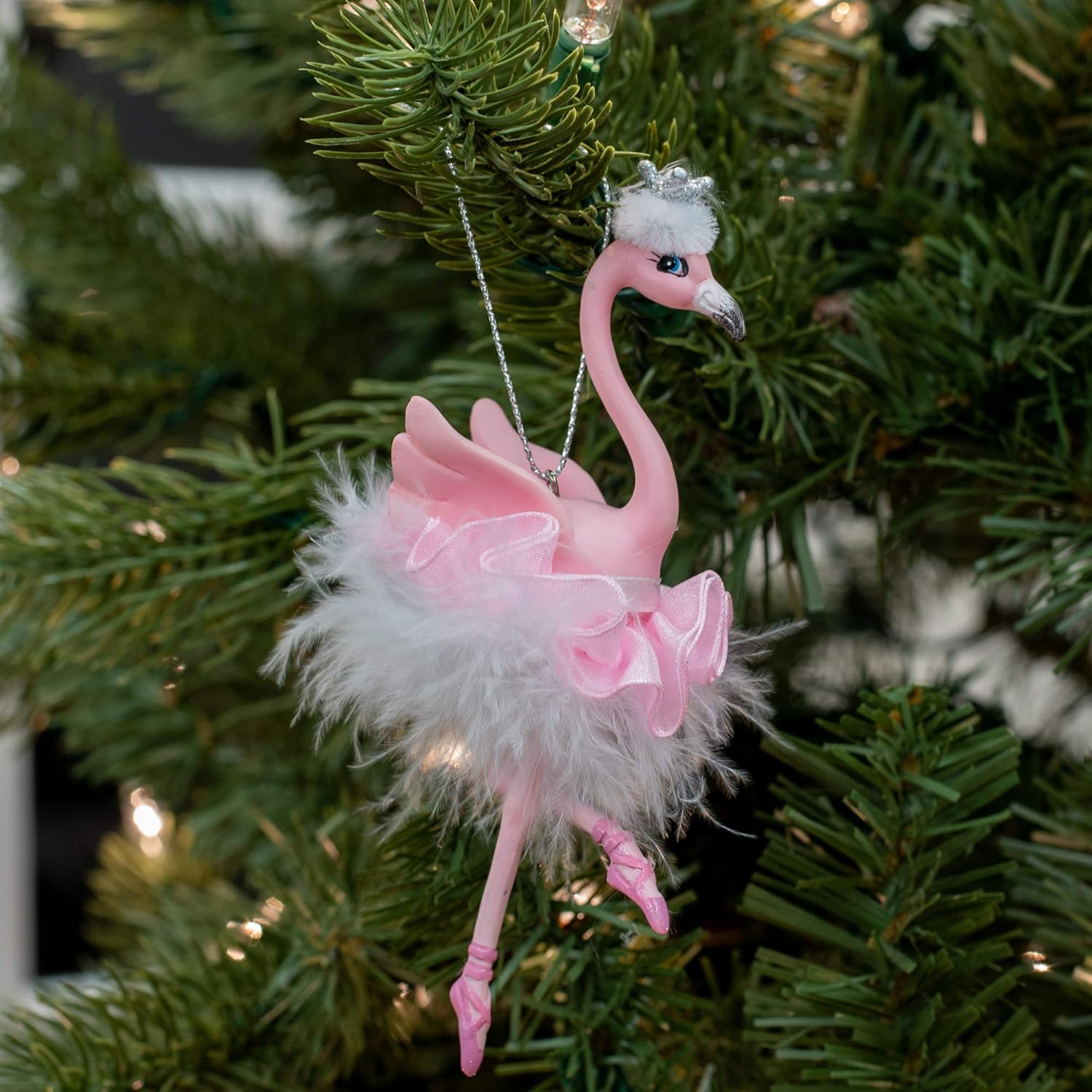Kurt Adler E0480 Flamingo Ballerina Christmas Ornament, 5.63-inch Tall - Image 6