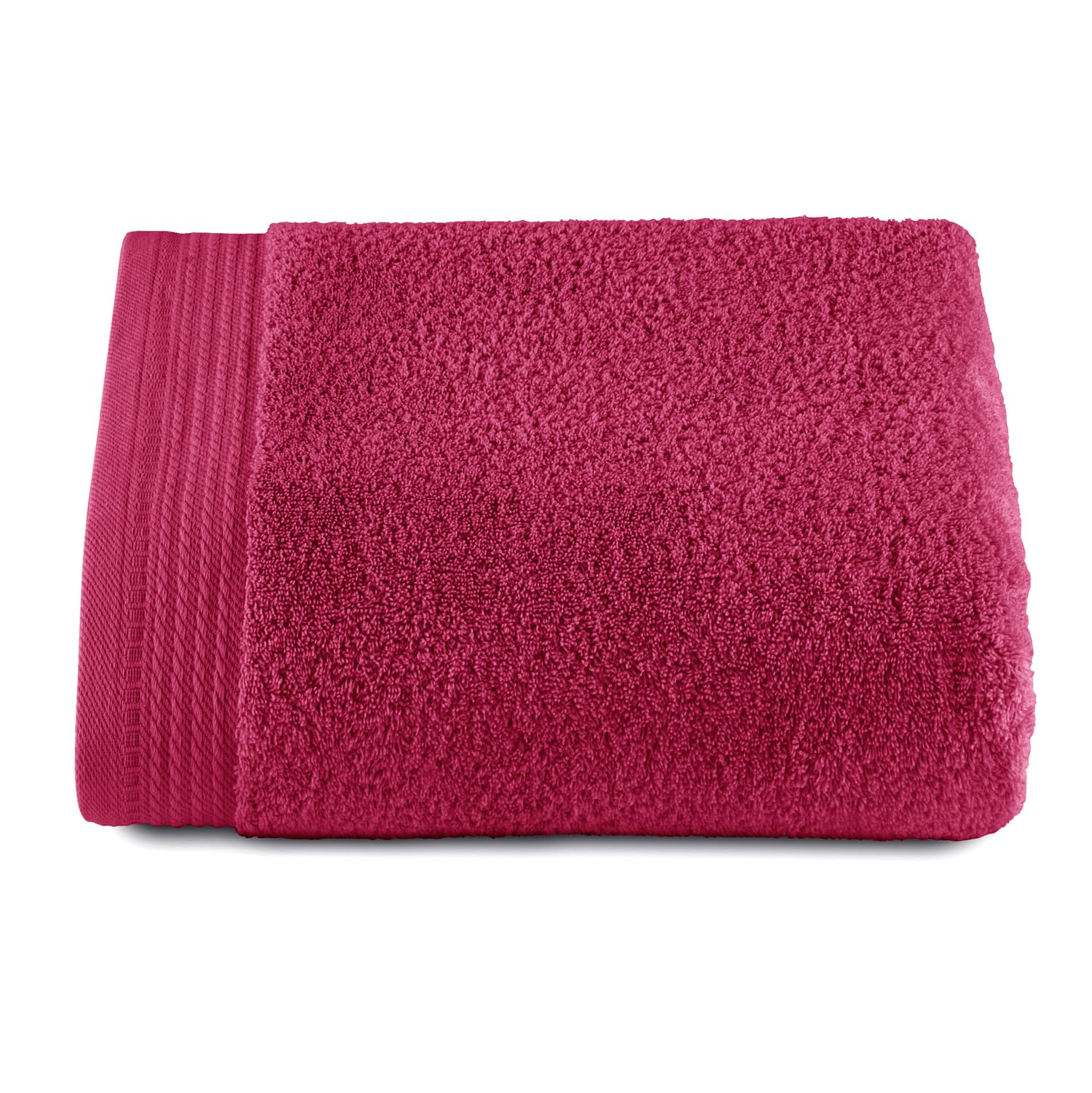 RIZO Top Towel – Set of 1 Shower Towel – Large Shower Towel – Bath Towels – 100% Combed Cotton – 600 g/m2 – Size 100 x 150 cm – Fuchsia
