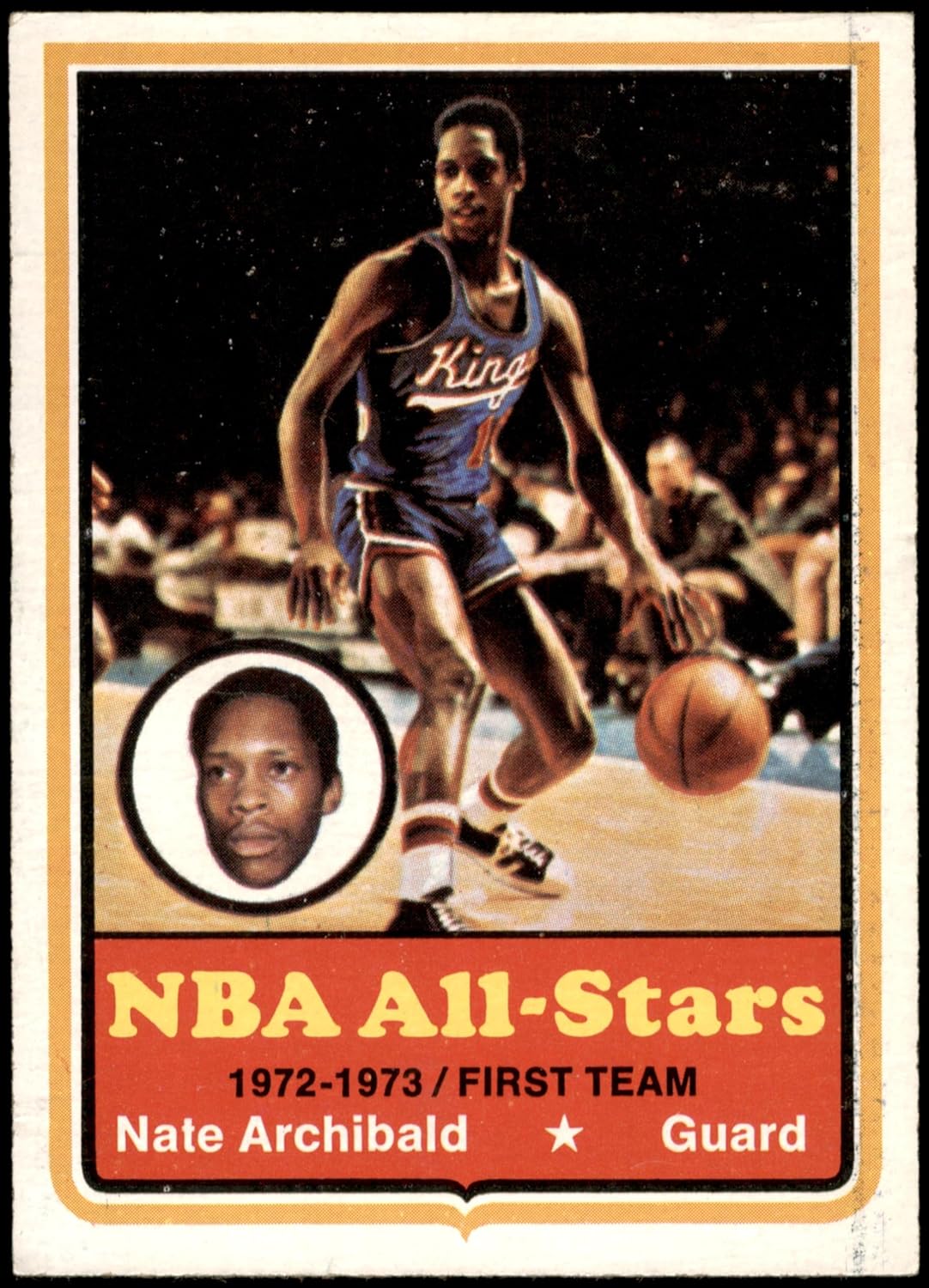 1973 Topps #1 Nate Archibald Kansas City Kings (Basketball Card) NM Kings Texas at El Paso