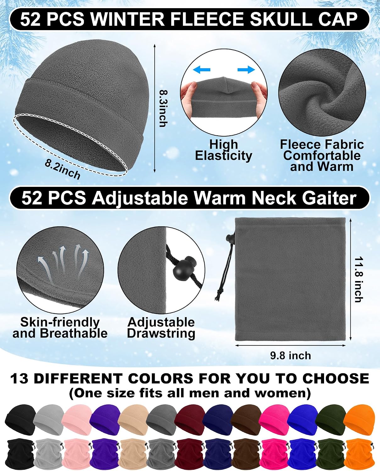 312 Pcs Homeless Care Supplies Bulk Emergency Blankets Winter Beanies Gloves Scarf Sock Fleece Hats Organza Bags