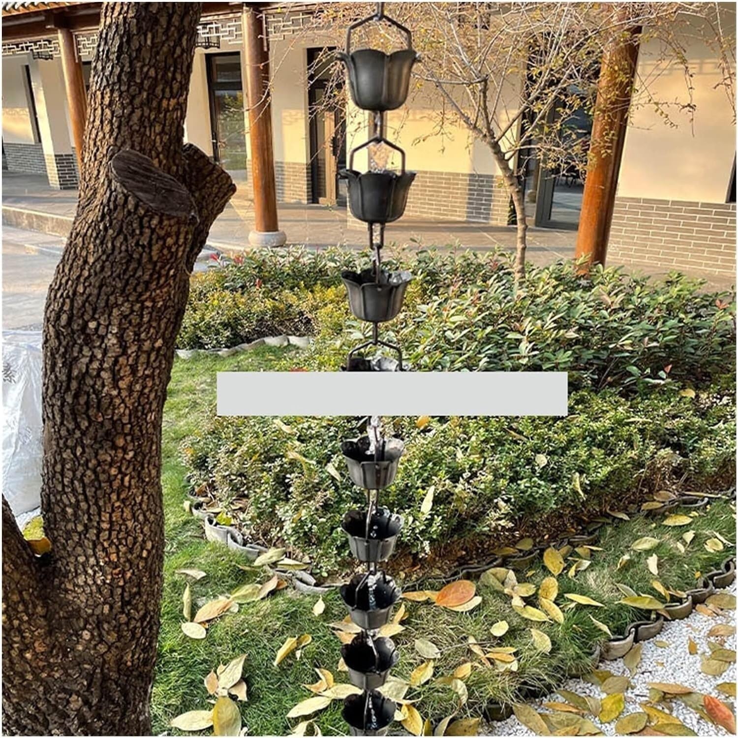 Rain Chains Rain Chains for Downspouts, Eaves Drainage Rain Chain Aluminum Alloy Decorative Rain Bell