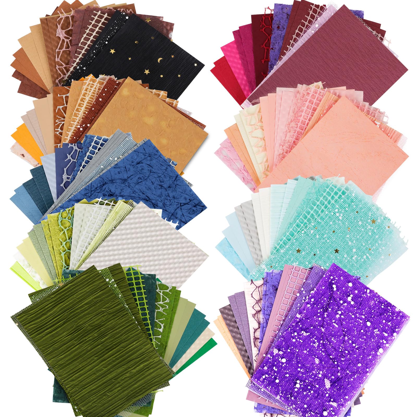 Amazon.com: 216 Sheets Textured Scrapbook Paper 9 Pack Mesh