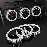 Vista 1 de TOMALL Fundas brillantes para perilla de aire acondicionado para automóvil compatibles con Mazda CX5 CX3 Miata consola central de aire