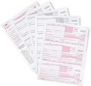 1099 NEC Forms 2022 4-Part, 15 Pack Tax Forms Kit and Self-Seal Envelopes, Use with QuickBooks and Accounting Software,