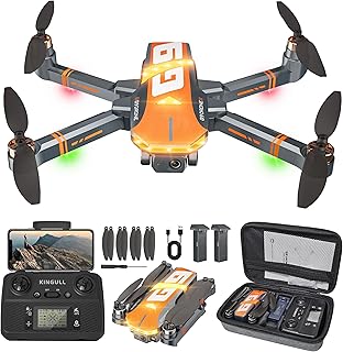 G9 GPS Drones avec Caméra 4K EIS professionnel pour Enfant et Adultes, 45 Mins de Vol, Moteur sans Balais, Résistance au Vent, Retour Auto, Suivi Auto,Transmission 5G, Moins de 249g, C0