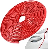 Vista 8 de SINGARO Protector de borde de puerta de automóvil de 33 pies (10M) sin pegamento, tira protectora de entrada de puerta de coche, protector de borde