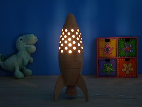 Space rocket lamp.