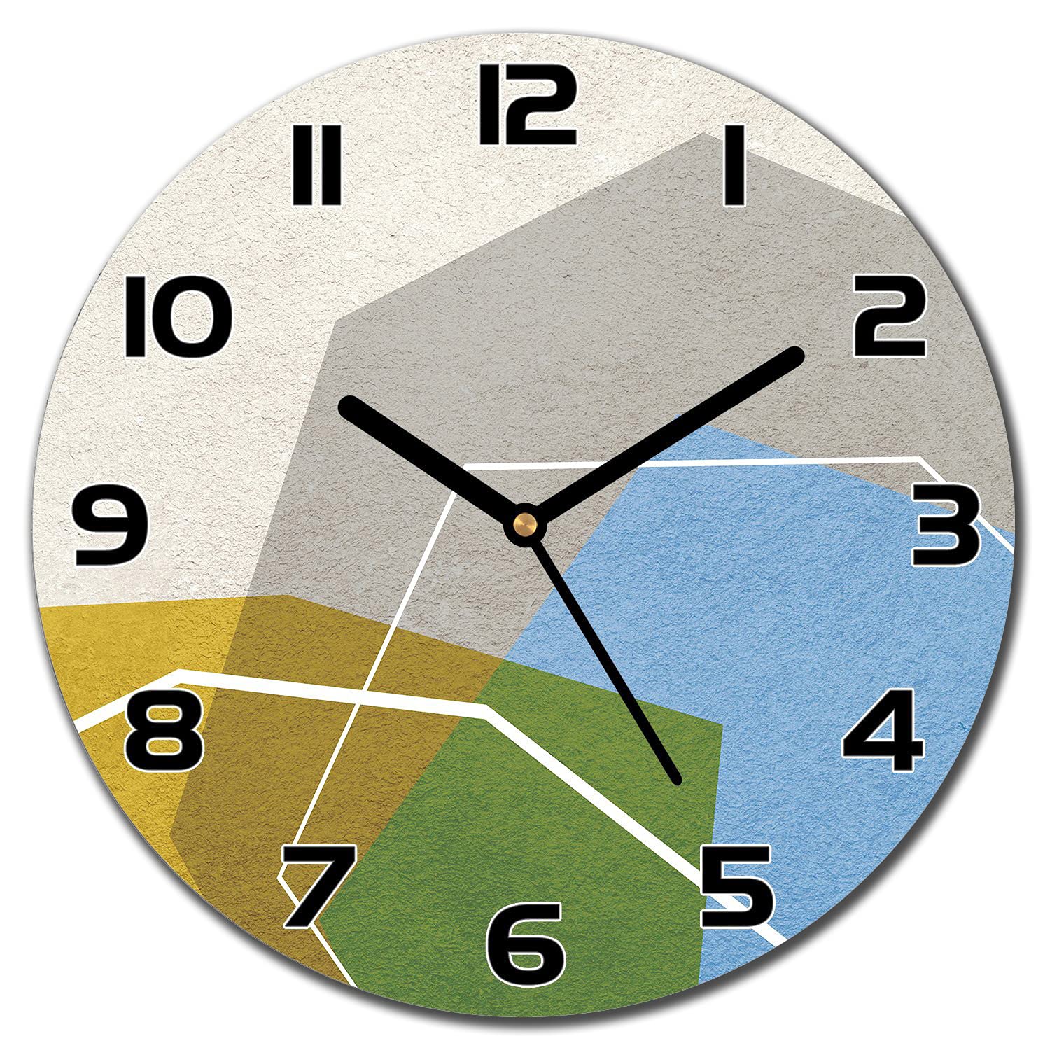 Horloge murale impression cuisine en verre moderne ø 30 cm