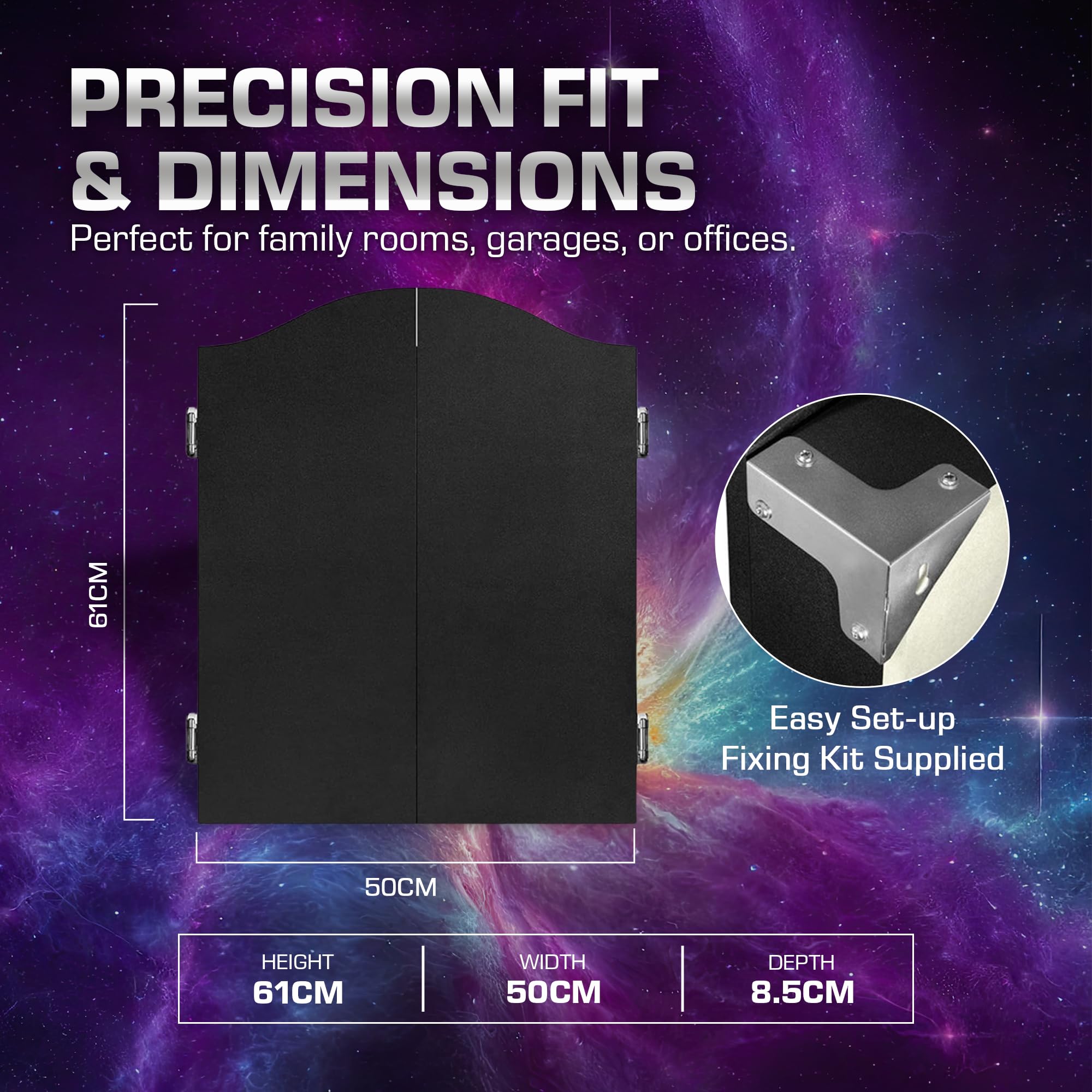 Mission Home Darts Centre - Completo di Bersaglio Apollo e 6 Freccette