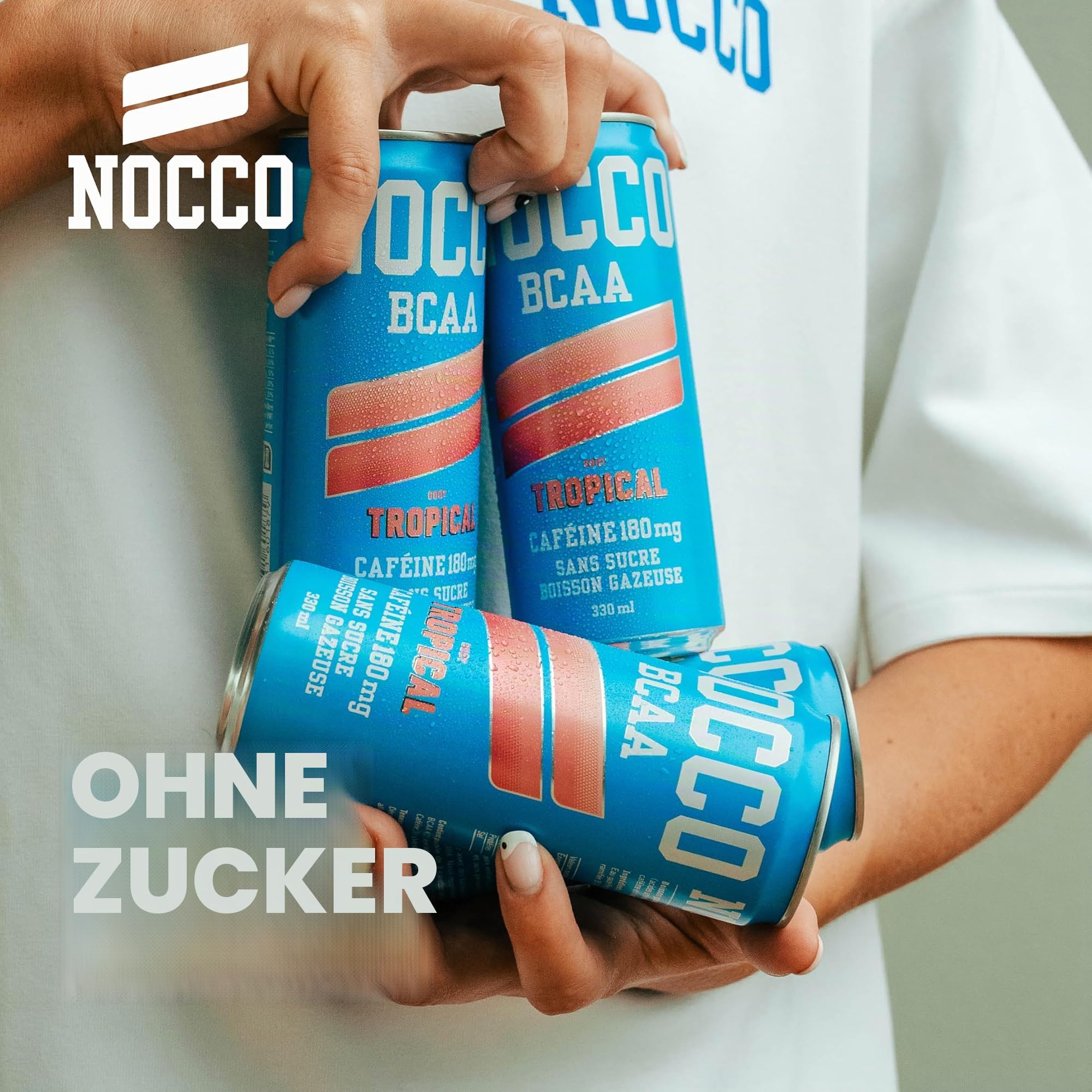 NOCCO BCAA Tropical Energy Drink 180mg Koffein 24 x 330 ml