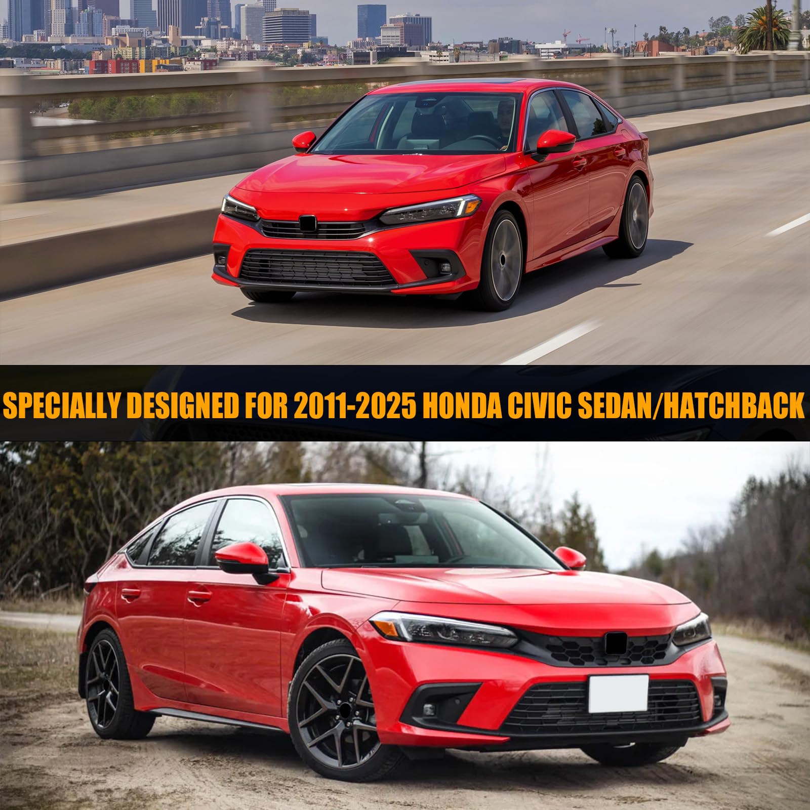 Waterproof Car Covers Replace for 2011-2025 Honda Civic Multilayer Heavy Duty with Cotton Liner All Weather Custom-fit Car — view 8