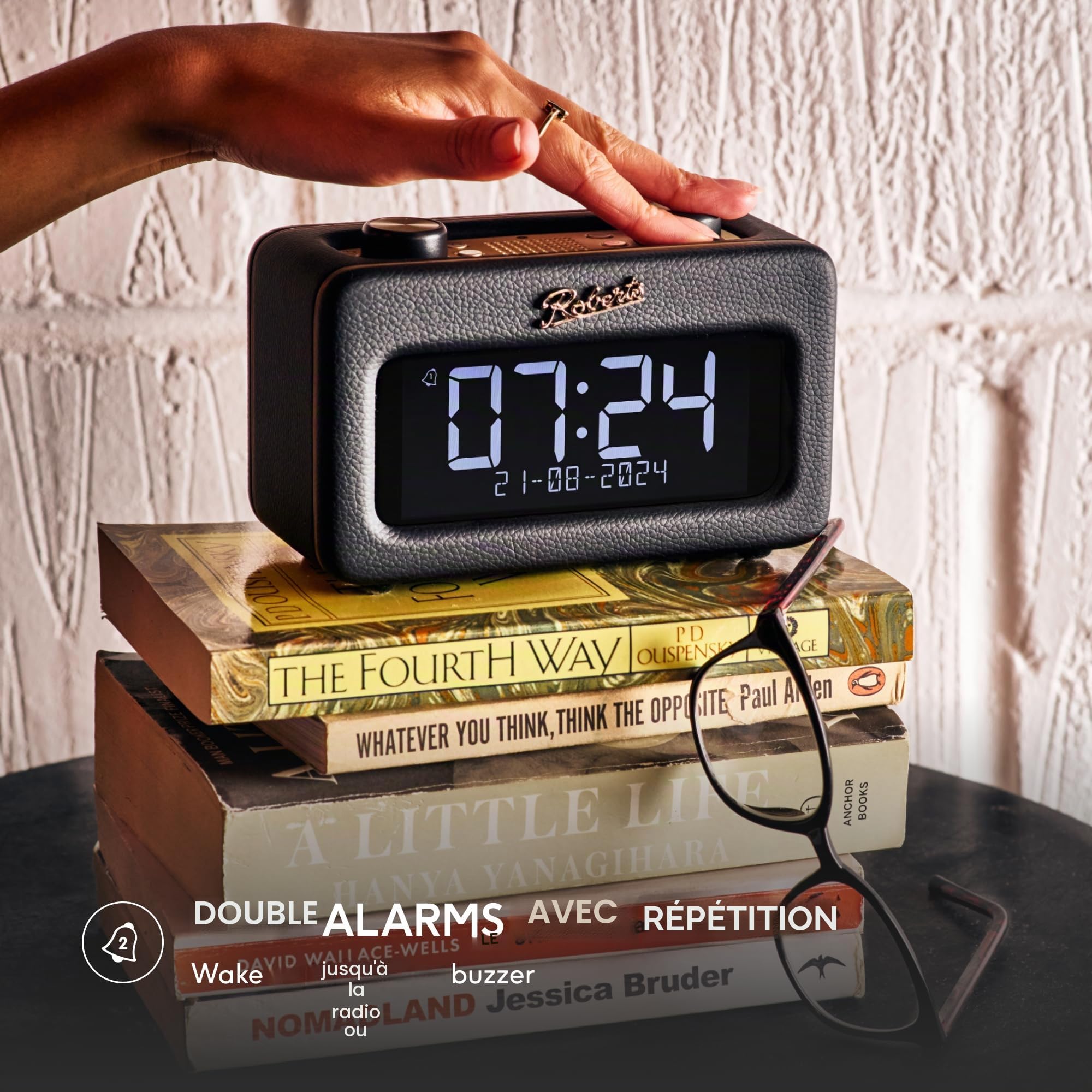 Roberts Revival Rest Radio numérique Dab avec Bluetooth, Noir