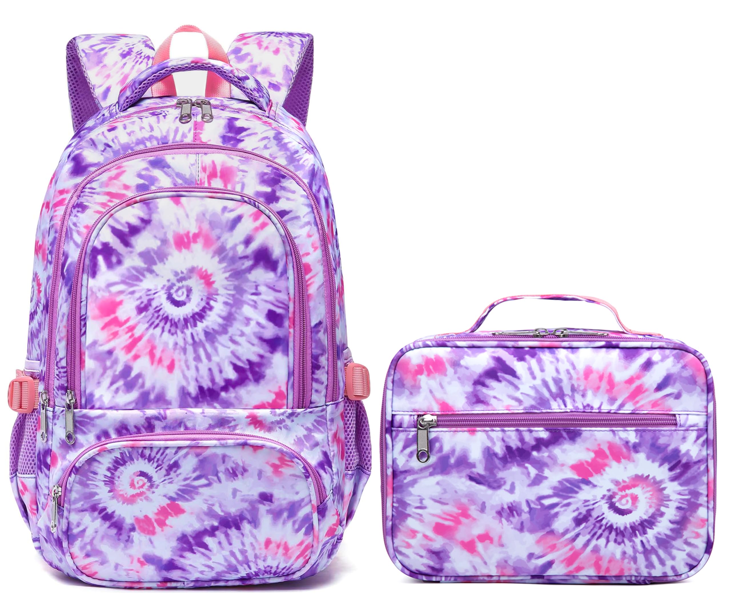 BLUEFAIRY Girls Backpack with Lunch Box Kids Bookbag Set Elemenatry School Bag 17