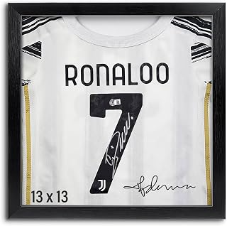 T-Shirt Display Frame, 13" x 13" Black Wood T-Shirt Frame with 98% Uv Protection Acrylic, 1" Depth of Usable Space Shadow Box, Display Case for Shirts, Jerseys, Memorabilia (1 Pack)