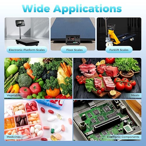 Miniatura 7 de LIYUANJUN Kit de báscula para ganado, 5000 libras de alta precisión con caja de conexiones de 4 cables, capacidad de carga de 2.5T, kit de báscula