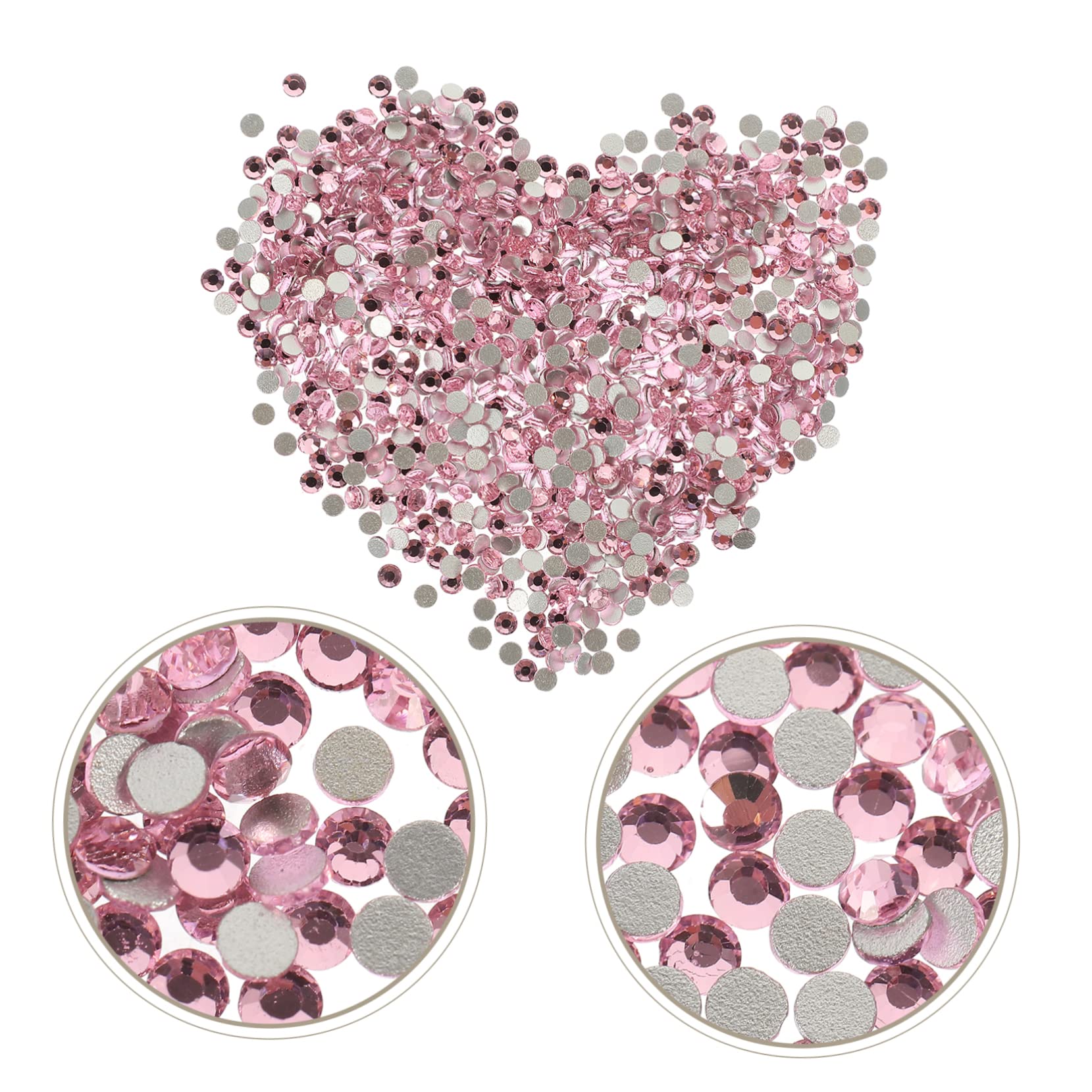 4 Pezzi Kit per Unghie Flatback Trasparente per Decorazioni Nail Art per Diy e Accessori Moda Facile Applicazione per Unghie Naturali e Artificiali