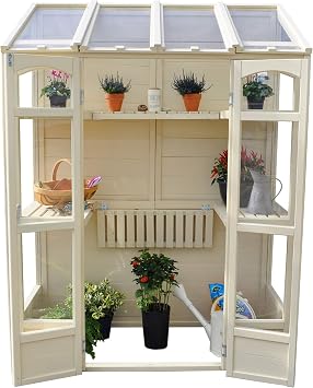 Forest Garden Lean to Greenhouse, 5'x2', Victorian Tall Wall Grow House