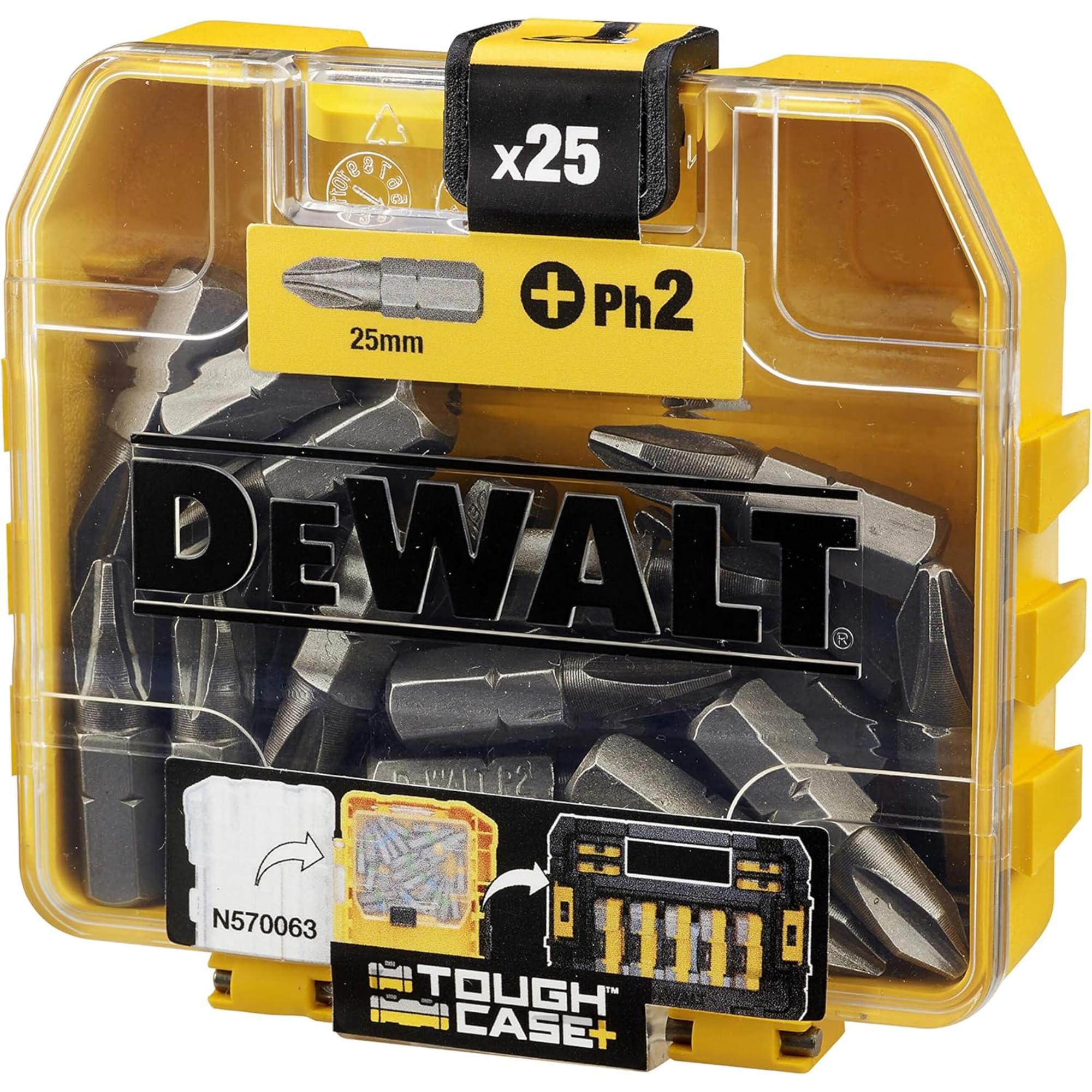 DeWalt DT71522-QZ - Pack de 25 puntas Phillips de 25 mm