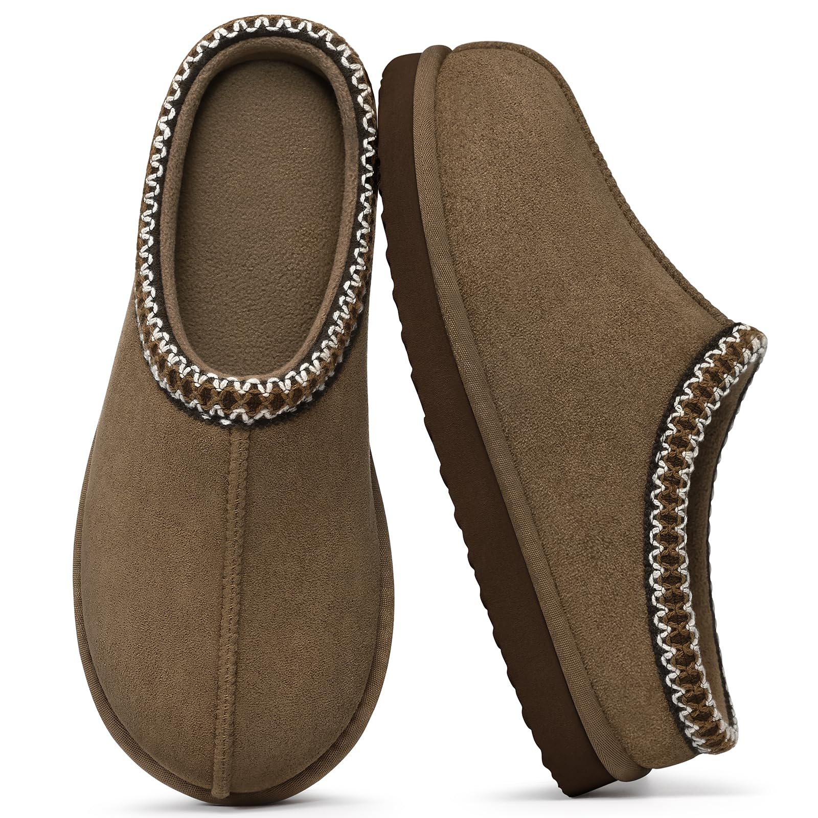 Litfun Memory Foam Hausschuhe für Damen und Herren, kuschelig warme Hausschuhe für drinnen und draußen