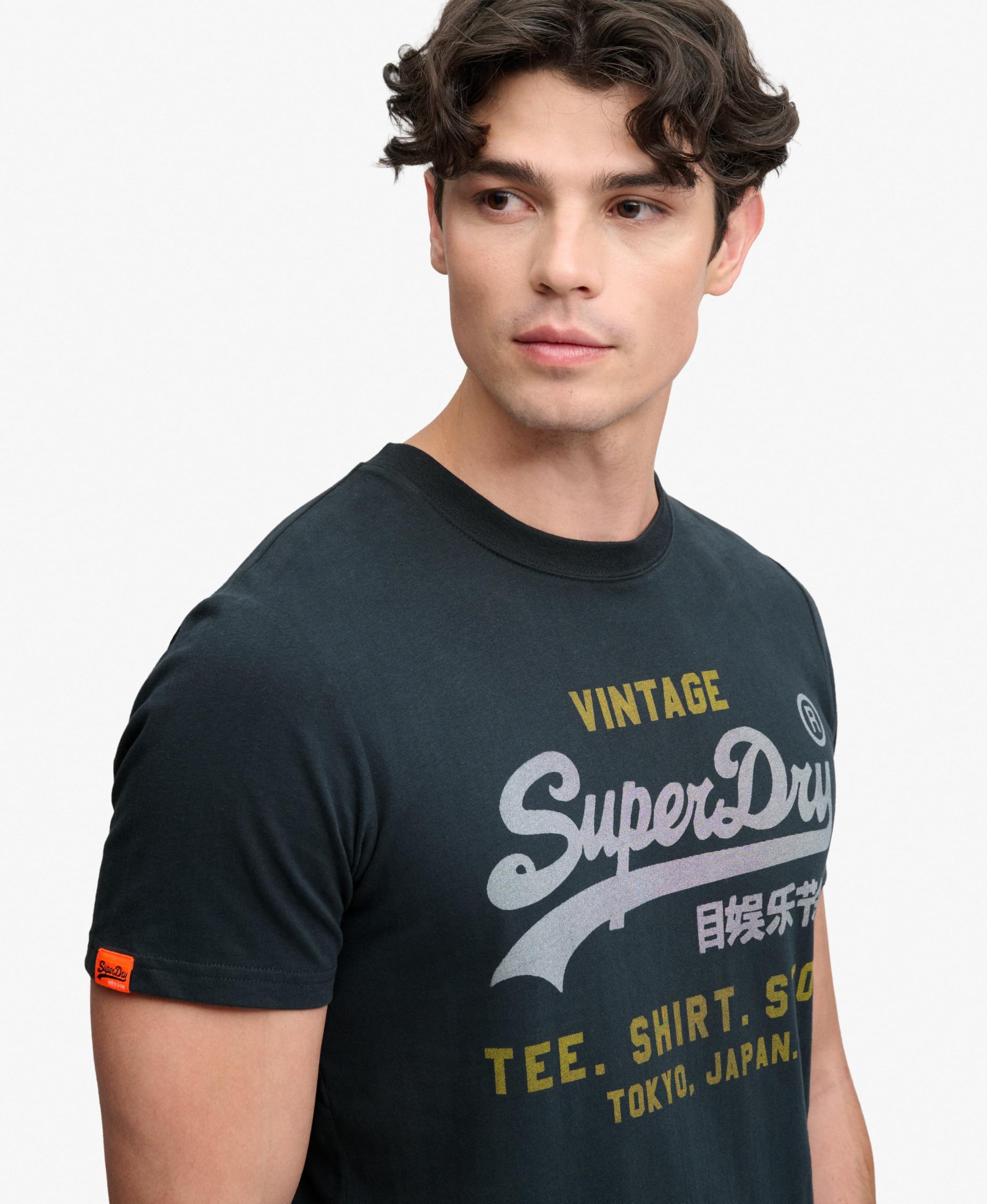 Superdry Męska koszulka z logo Heritage w stylu vintage