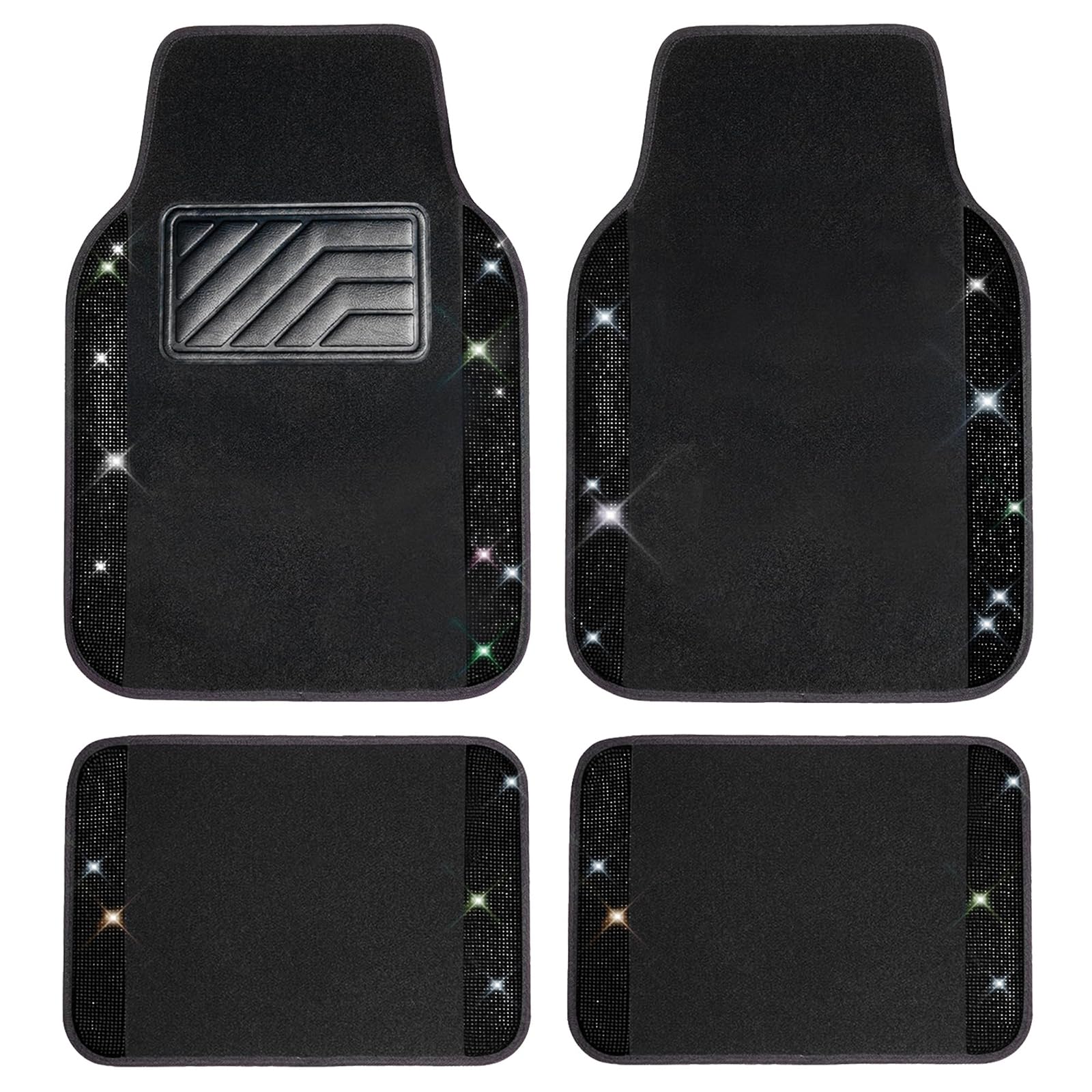 Moqueta de coche para Fiat 500X protector de suelo resistente negra