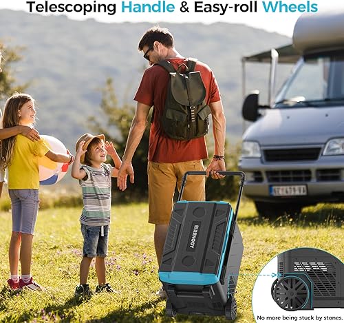 Miniatura 7 de Renogy Refrigerador de automóvil, enfriador eléctrico con compresor alimentado por LG con 42 cuartos de galón (40 litros), zona dual, control de