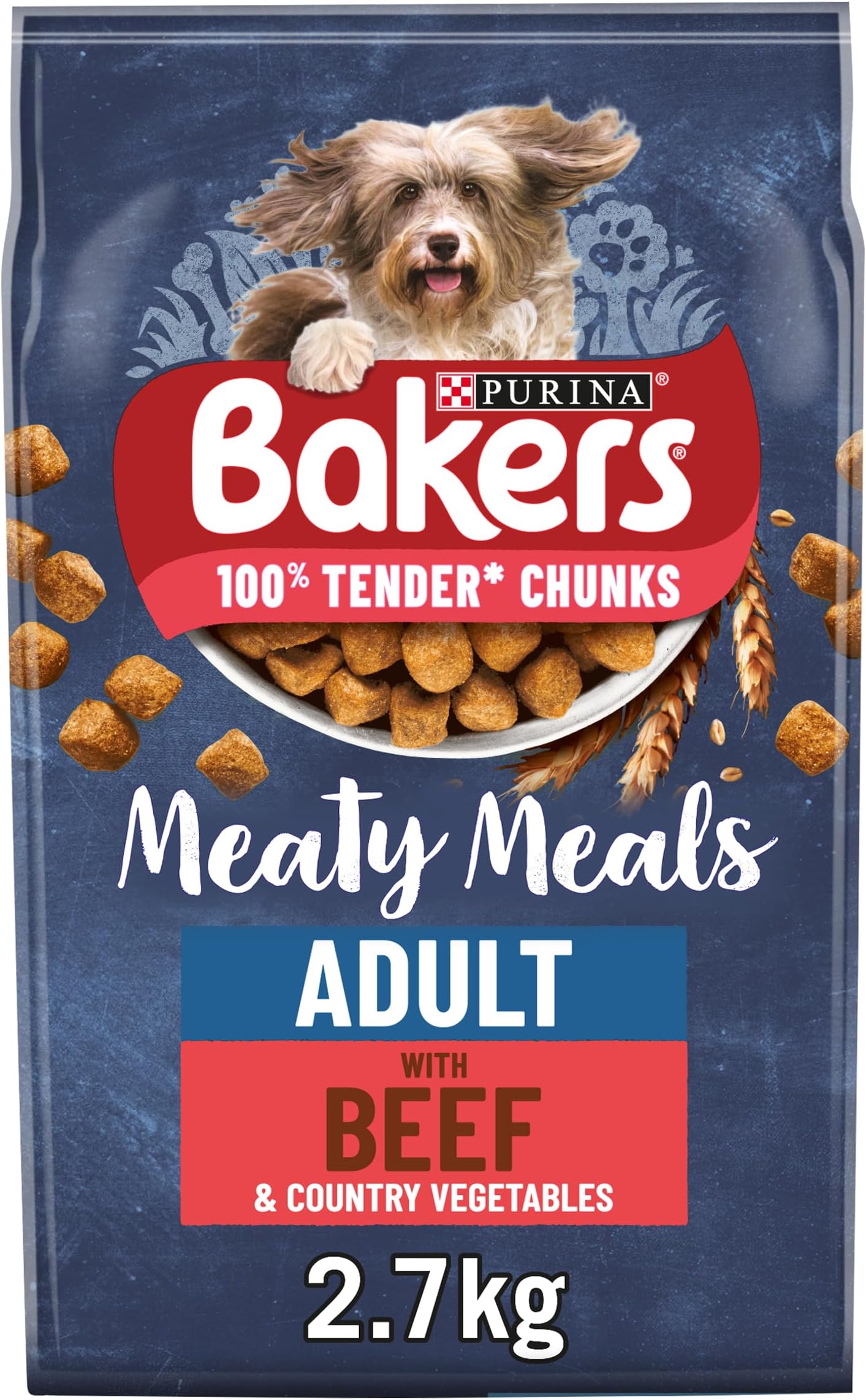Bakers Adult Dry Dog Food Beef and Veg 3kg, Pack of 4 Amazon.co.uk