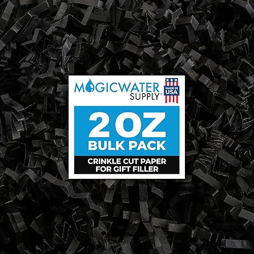 Miniatura 27 de MagicWater - Papel de corte arrugado para cestas de regalo, 2 onzas, verde militar, perfecto para relleno de papel triturado, relleno de cestas