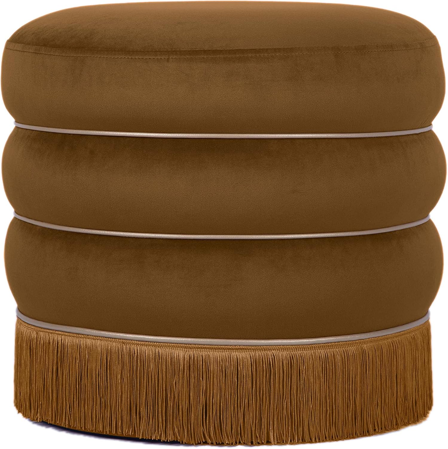 Tov Furniture Lakka Green Ottoman (Chocolate)