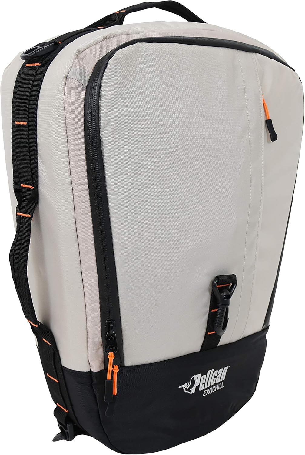Pelican ExoChill - Soft Cooler Bag - Fit in Most Tank Wells - Removable Shoulder Strap and Handles On Each Side - More Storage Compartement - Black/Grey