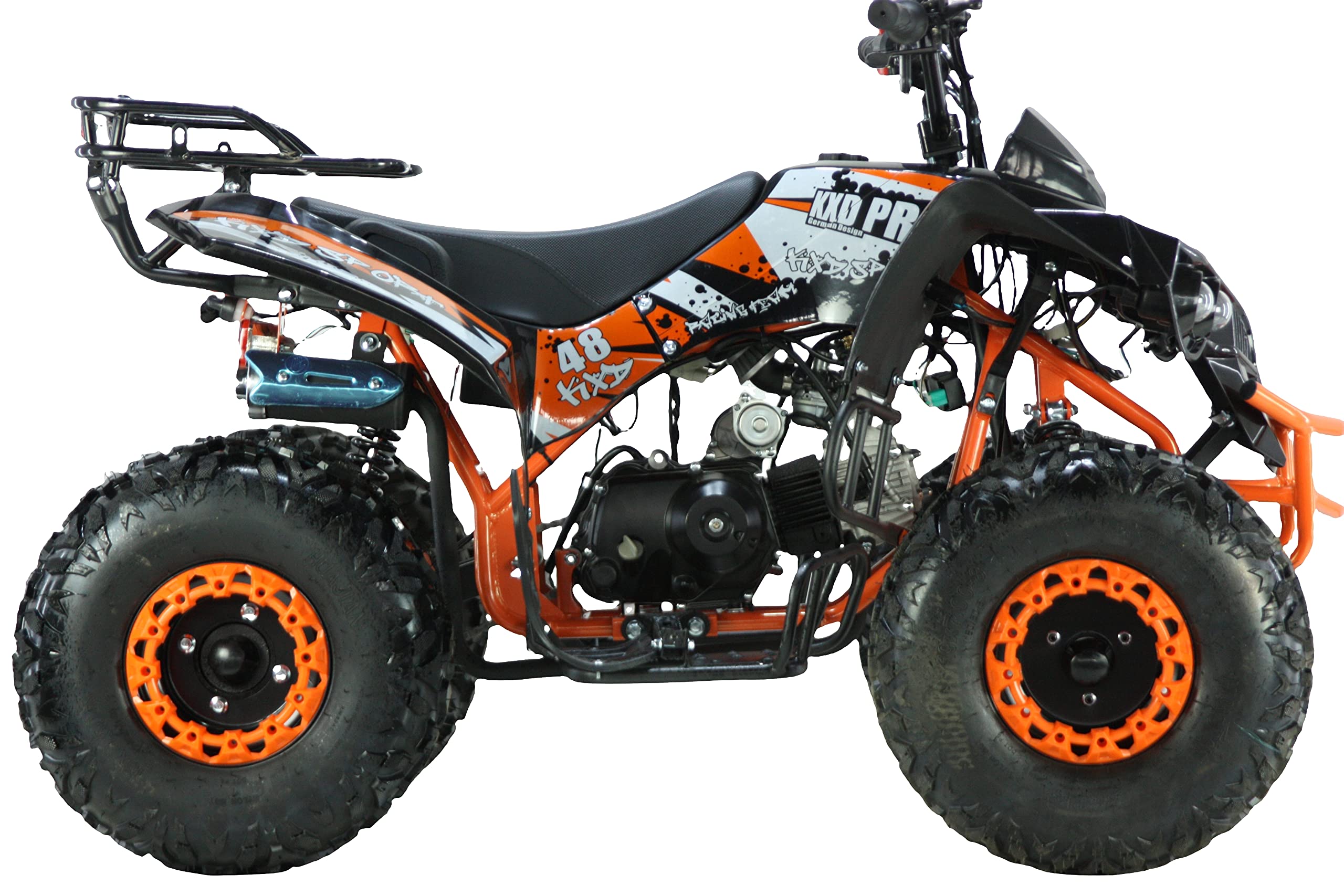 125ccm Quad ATV Kinder Pitbike 4 Takt Motor Quad ATV 8 Zoll KXD ATV 008 Orange