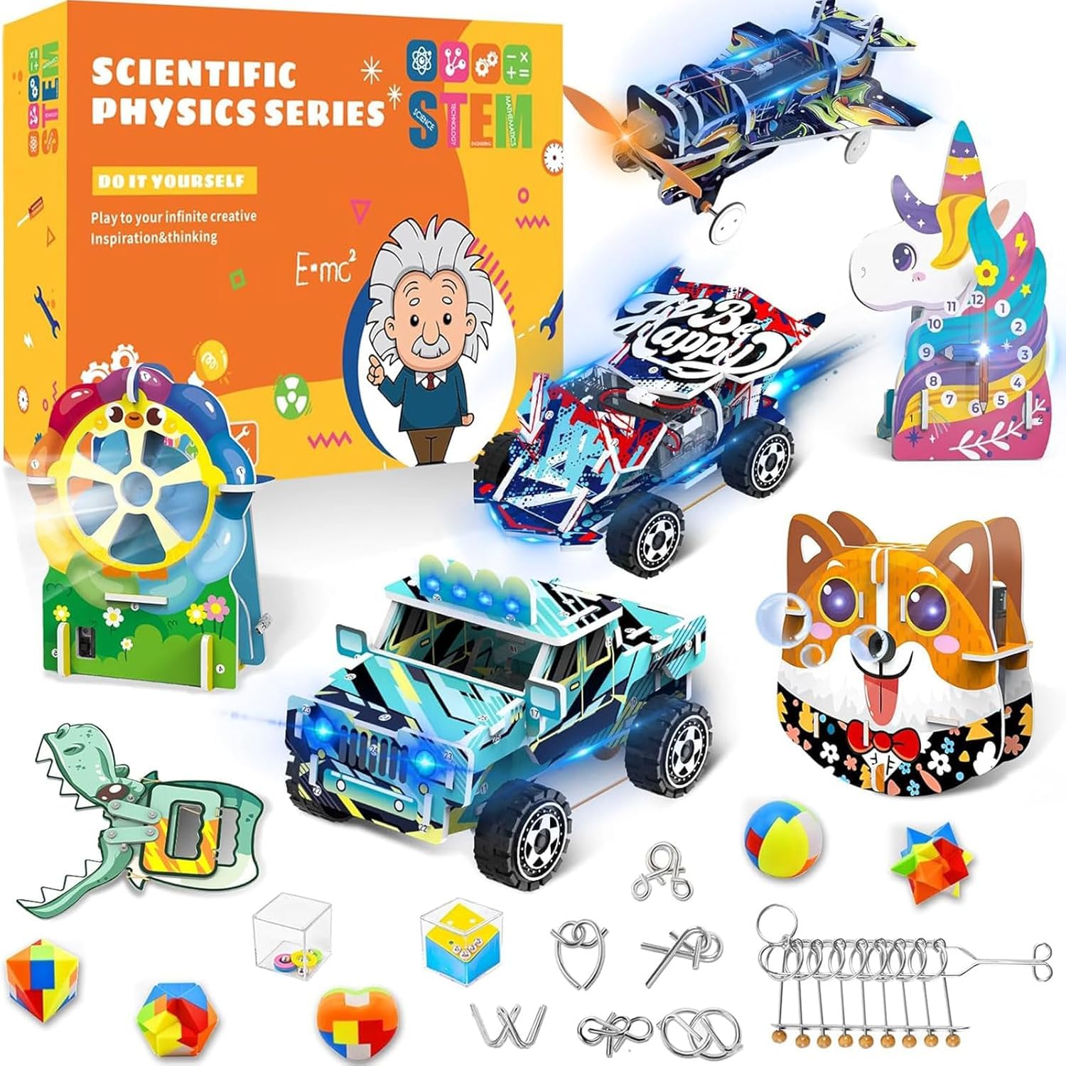 Advent Calendar STEM 2025-24Set DIY Building Kit - Engineering Electronics Science Kit - Christmas Craft Gifts Toys for 8 9 10 11 12 14 Years Old
