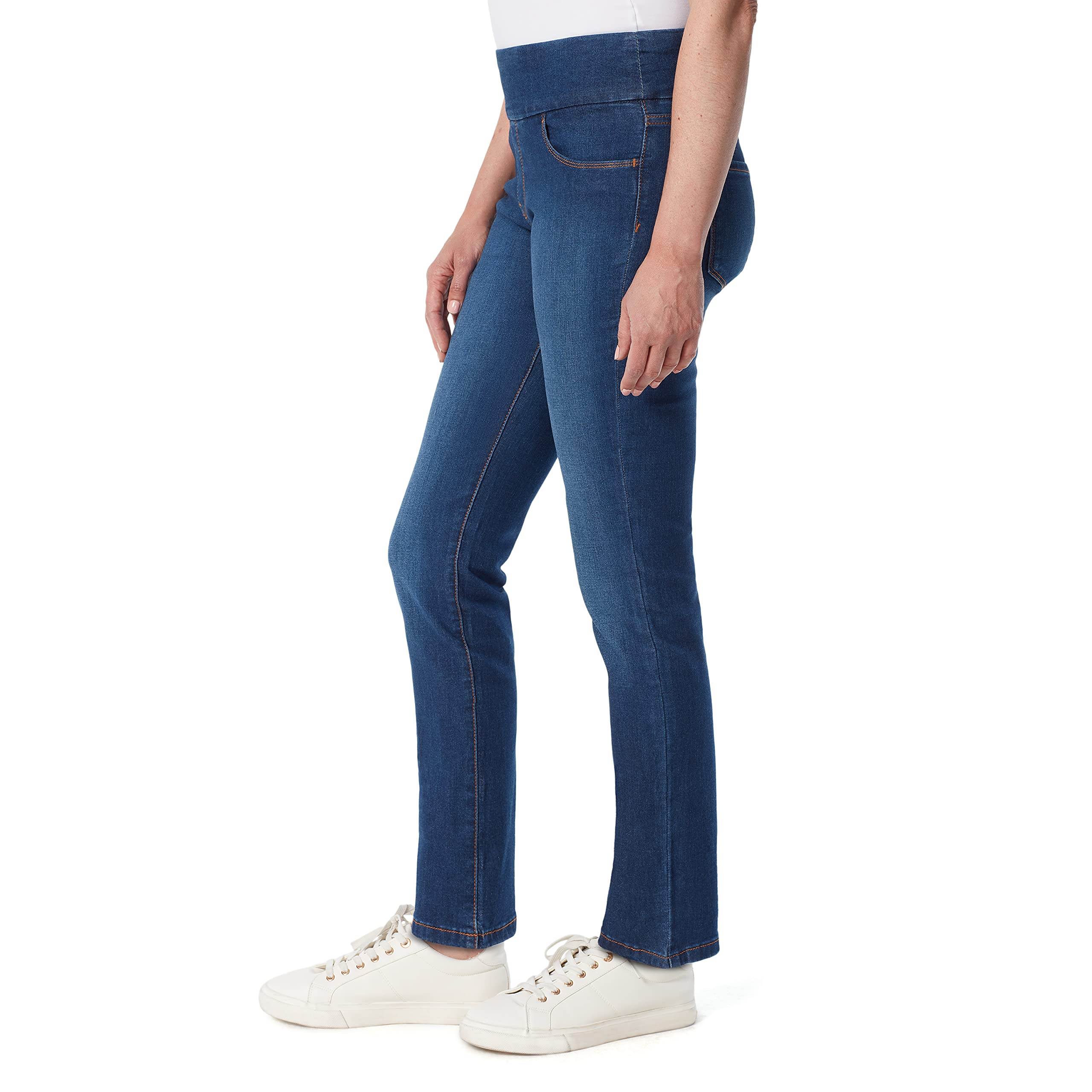 Gloria Vanderbilt Women's Size Amanda Pull On High Rise Jean, Vermont, 20 Plus Short