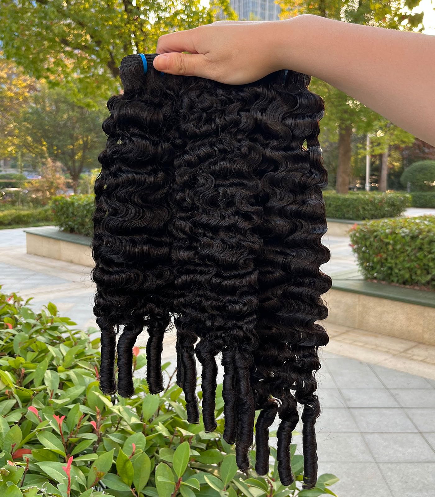 Lemoda Burmese Curly Bundles Human Hair 20 22 24 Inch 100% Unprocessed 15A Virgin Raw Burmese Curly Bundle with Spiral Curls End Real Human Hair Extensions Quic