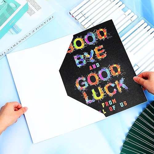 Miniatura 3 de Zonon 3 juegos de tarjetas grandes de despedida para compañeros de trabajo We Will Miss You Goodbye Good Luck con sobre, divertidos regalos para