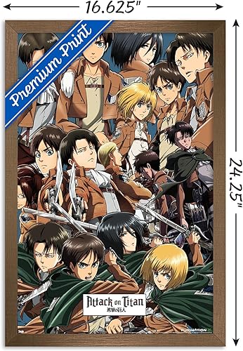 Miniatura 83 de Trends International Attack on Titan - Póster de pared, 22.375 x 34 pulgadas, póster y paquete de montaje