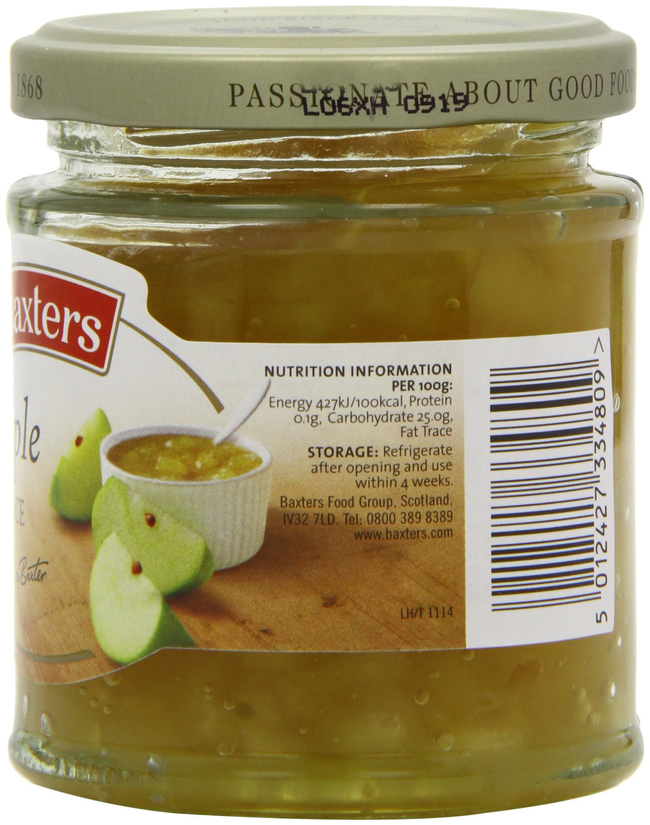 Baxters Apple Sauce 165 g (Pack of 6)