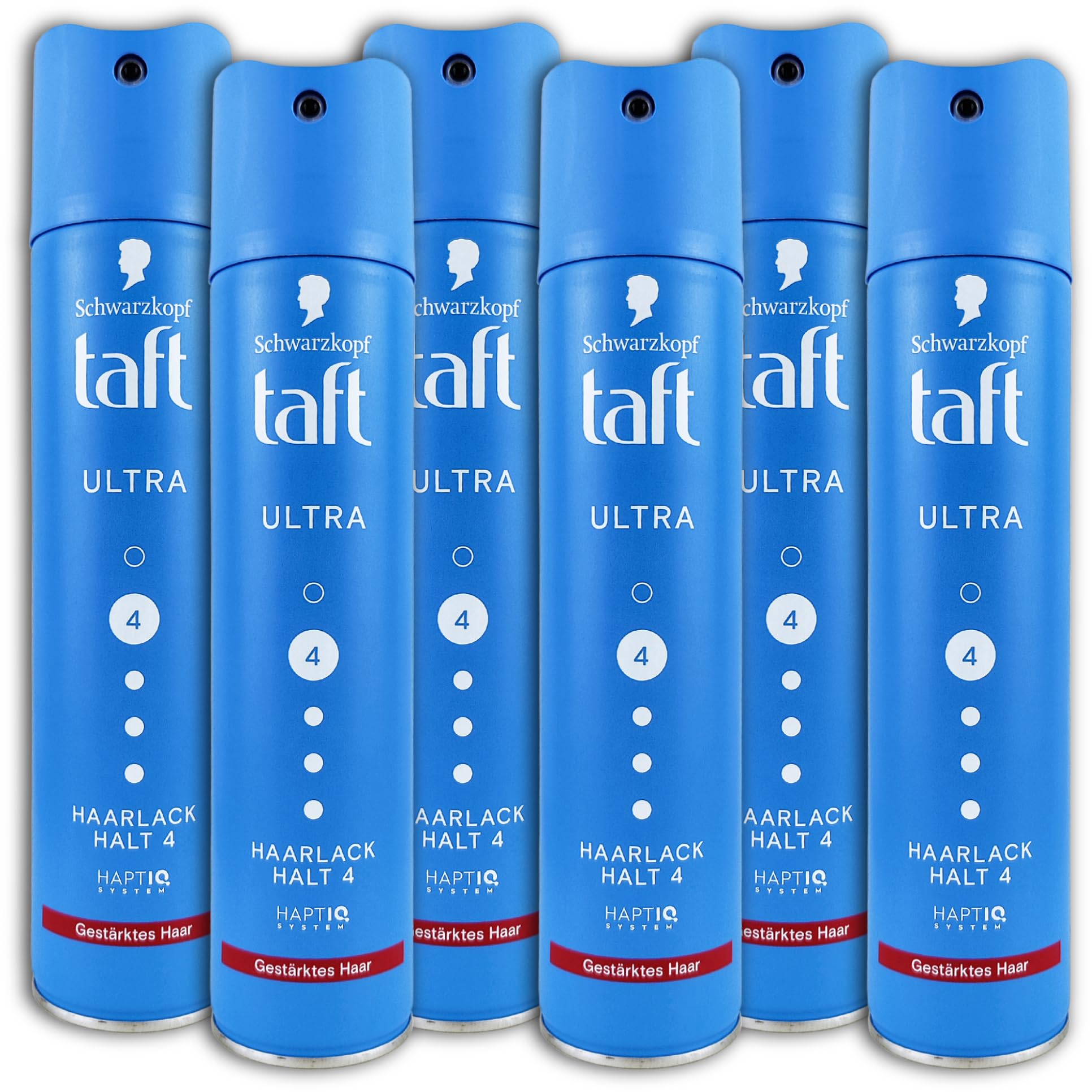 Confezione da 6 lacche per capelli in taffetà Ultra 4, 6 x 250 ml