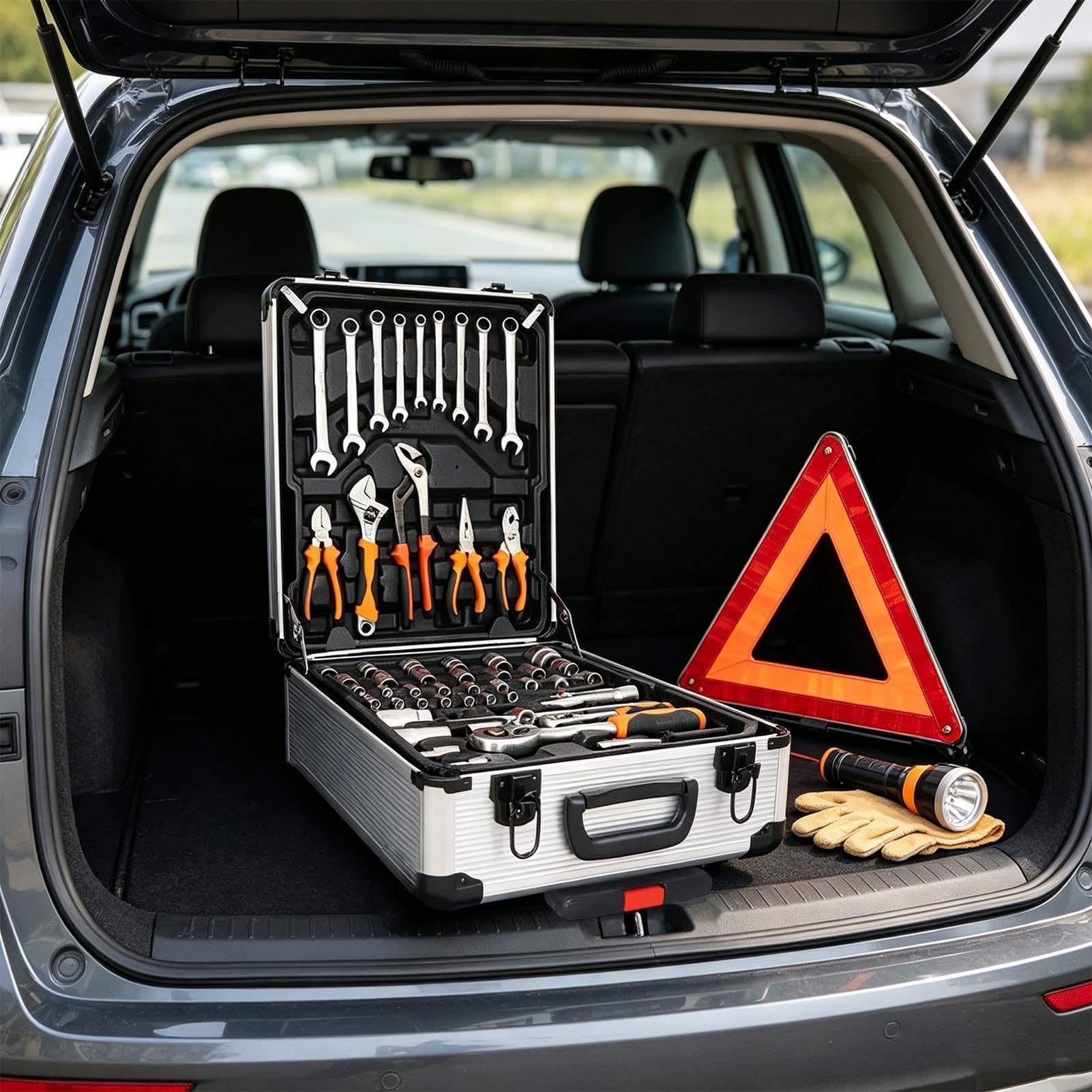 Skrzynia Narzędziowa Na Kółkach Pojemny Wózek O Dużej Nośności | Jeżdżąca Szafka Na Narzędzia Do Domu Garażu Warsztatu Placu Budowy Mechaników Właścicieli Domów