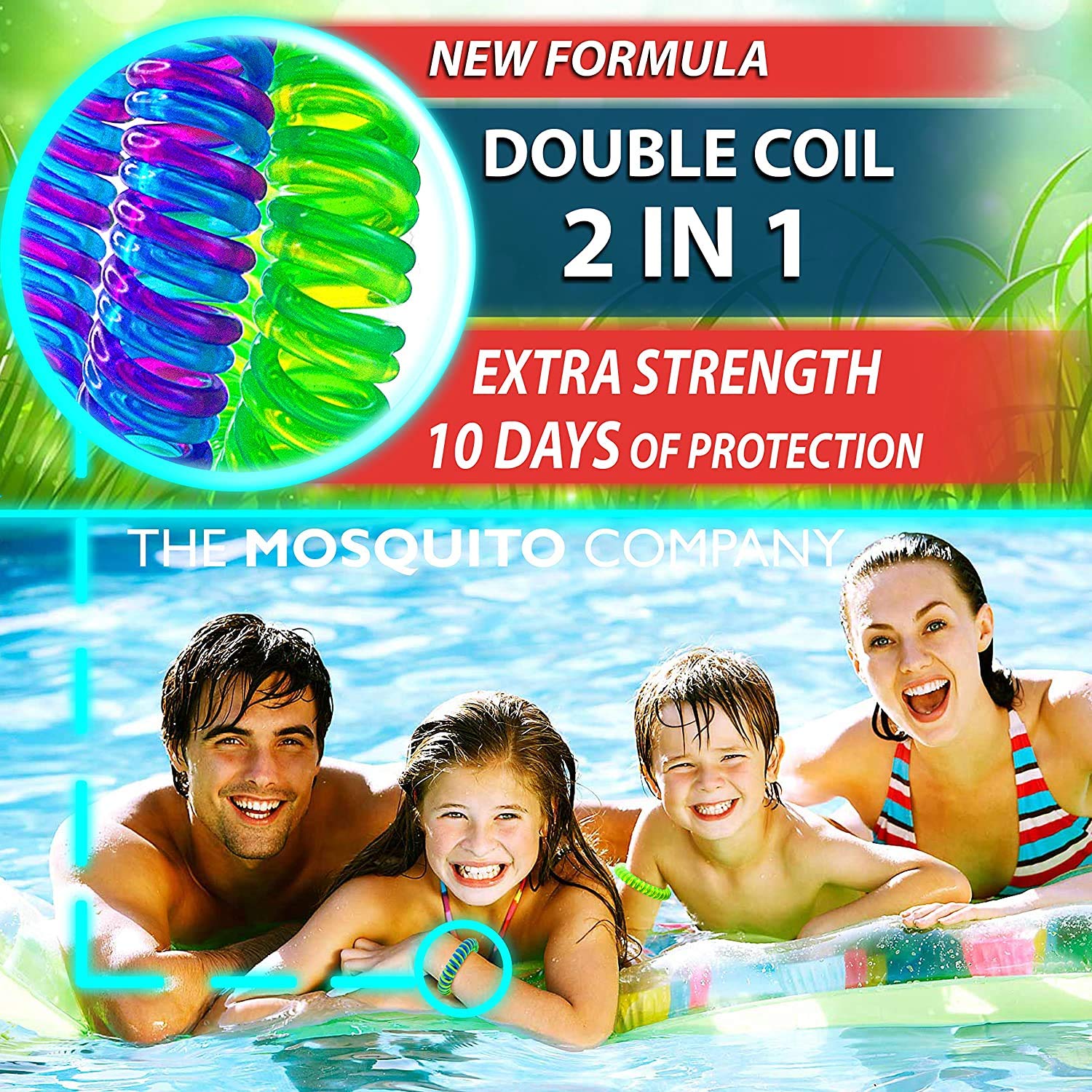 The Mosquito Company, Mosquito Repellent Bracelet,10 Insect Repellent