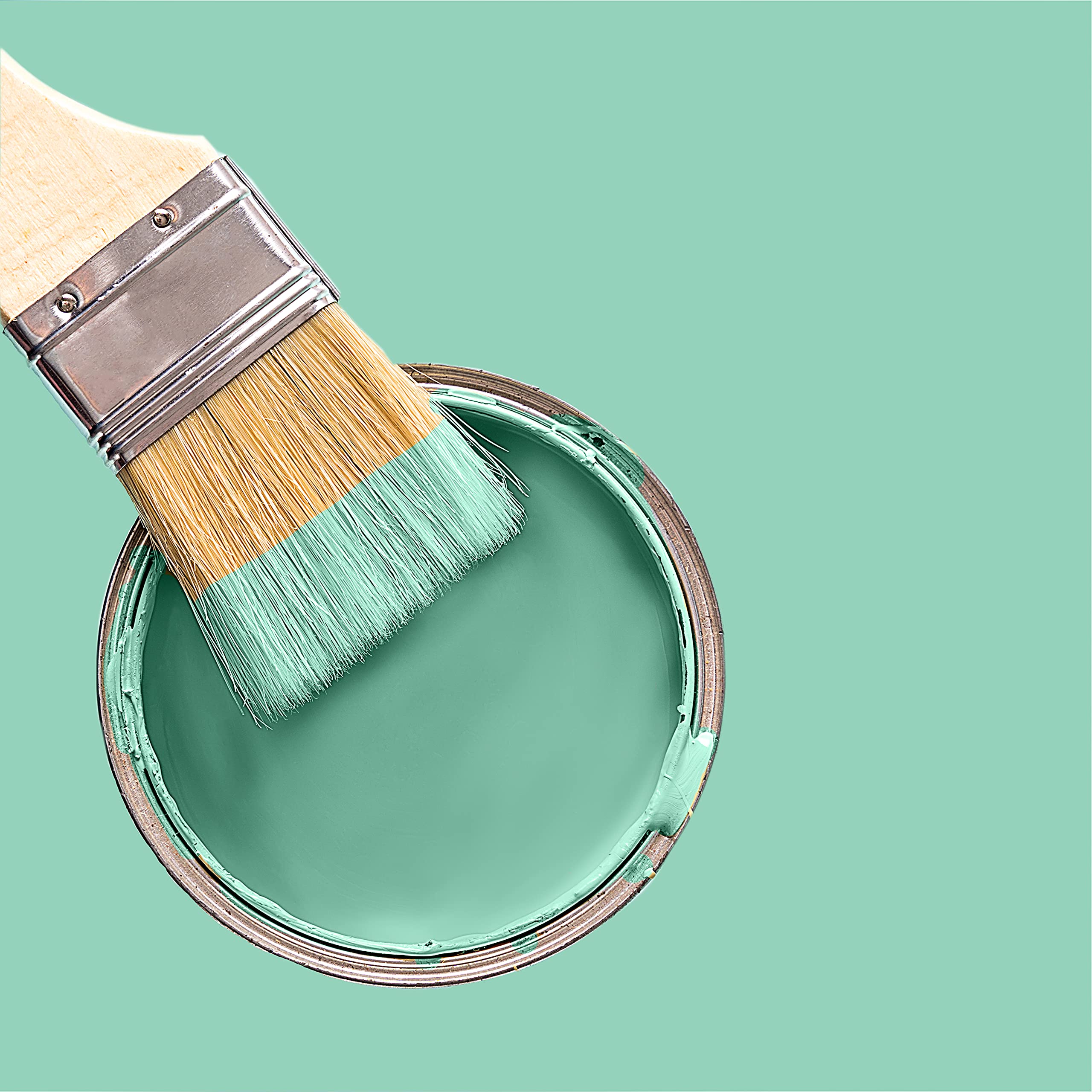 Pintura para paredes interiores multicolores, alta opacidad, sin disolventes, 1 capa opaca (5 l, lavanda)