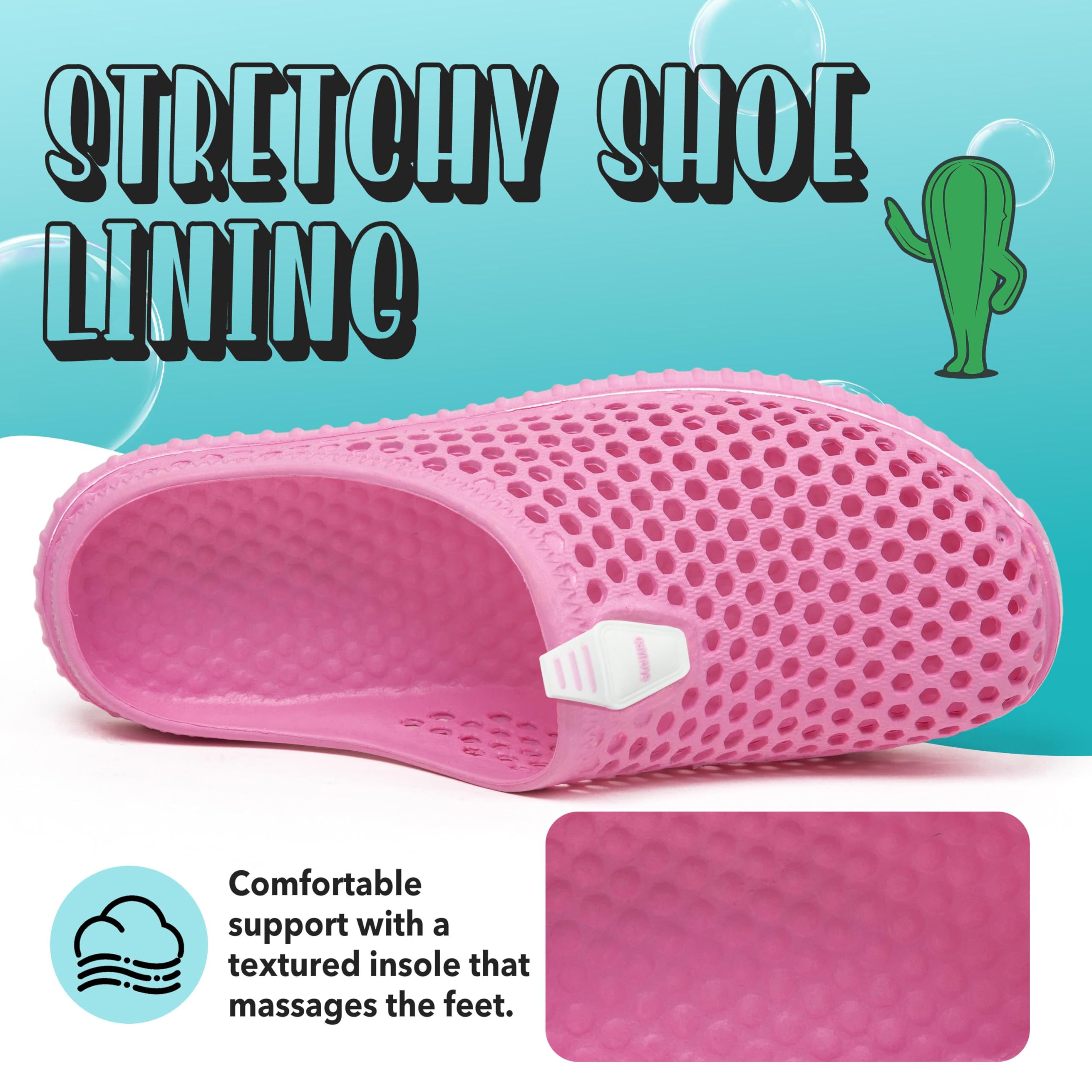 SAGUARO Uomo Donna Spiaggia Traspirante Pantofole Leggero Flessibile Estate Sandali Anti-scivoloso Unisex Clogs Piscina Slippers 36-45EU