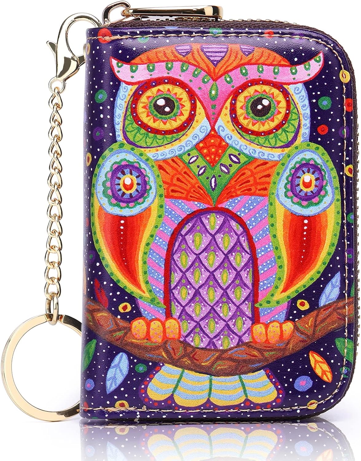 APHISON RFID - Tarjetero, carteras para mujer. Funda para tarjetas de piel con cremallera para mujerniñaCaja regalo